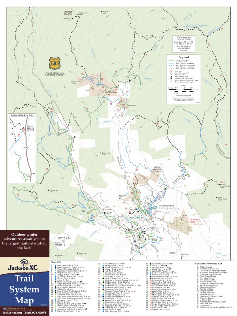 Jackson Ski Touring Map – Chauvin Guides International LLC